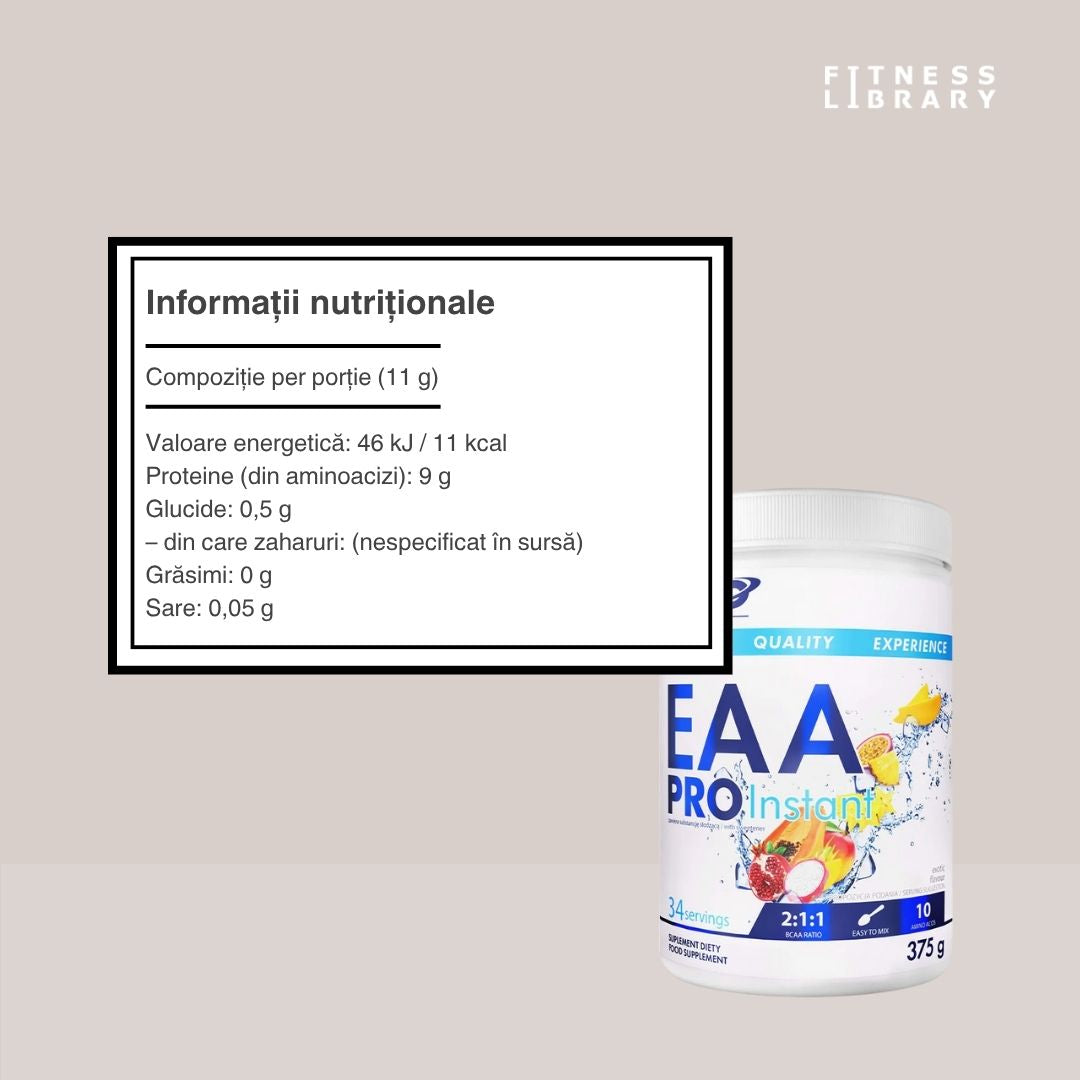 EAA PRO INSTANT: Regenerare rapidă, performanță maximă.