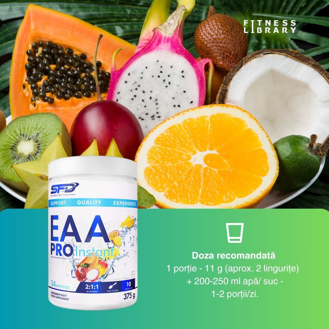Recuperare musculară rapidă. Performanță amplificată. EAA PRO INSTANT.