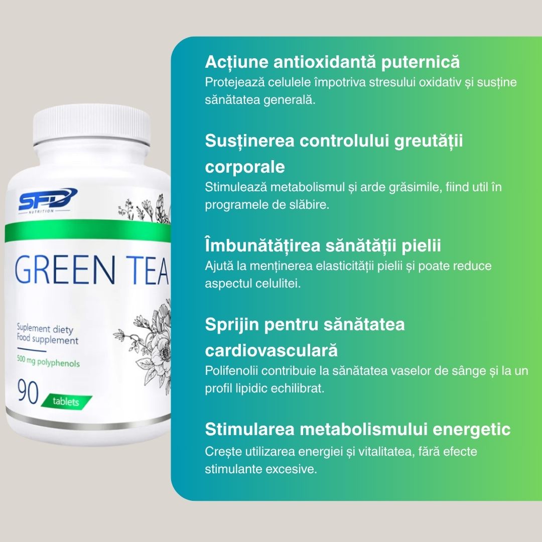 Ceai verde: Antioxidanți puternici pentru vitalitate și siluetă sculptată.