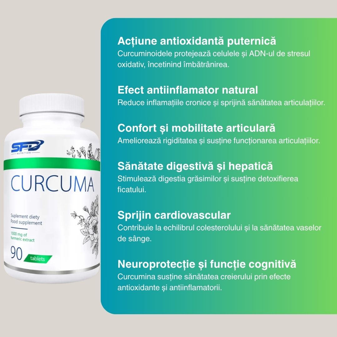 Curcumă pentru mișcare fluidă și vitalitate naturală.