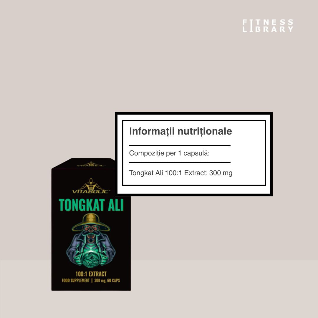 Eliberează-ți potențialul masculin cu VITABOLIC Tongkat Ali 100:1. Performanță absolută.