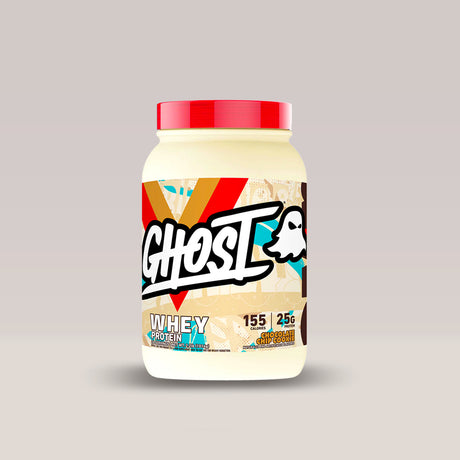 Gust de copilărie, performanță supremă. GHOST® WHEY Chocolate Chip Cookie: recuperare musculară decadentă pentru versiunea ta ideală.