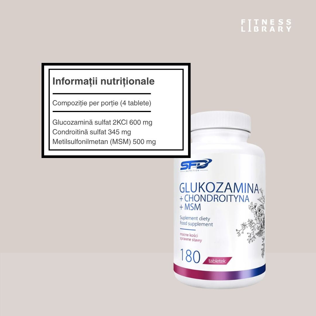 Articulații sănătoase cu Glucozamină, Condroitină și MSM. Redă-ți mobilitatea și bucuria mișcării!
