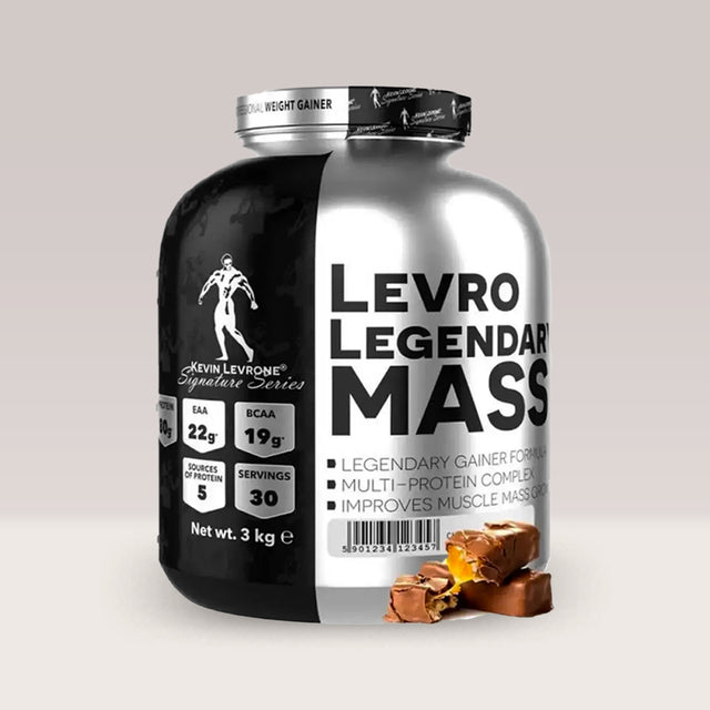 3kg de gainer pentru masă musculară Kevin Levrone Legendary Mass.