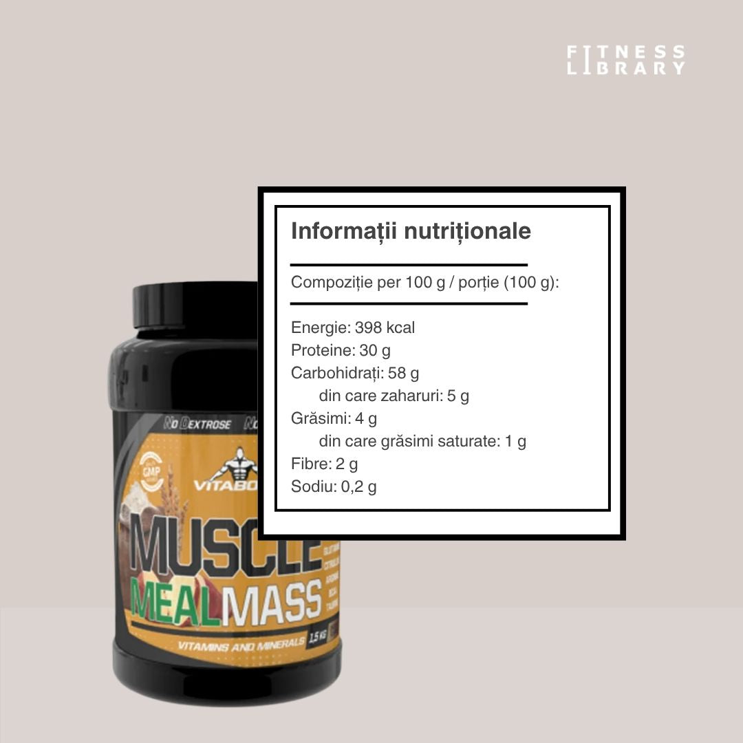 Muscle Meal Mass Vitabolic: Creștere musculară pură, performanță de top.