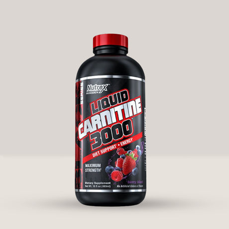 Imagine cu Nutrex Liquid L-Carnitine, arzător de grăsimi lichid, 480ml, 16 serviri. Berry blast aroma.