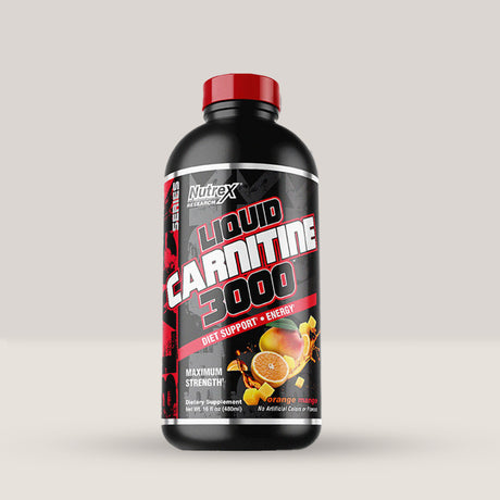 Imagine cu Nutrex Liquid L-Carnitine, arzător de grăsimi lichid, 480ml, 16 serviri. Orange mango aroma.