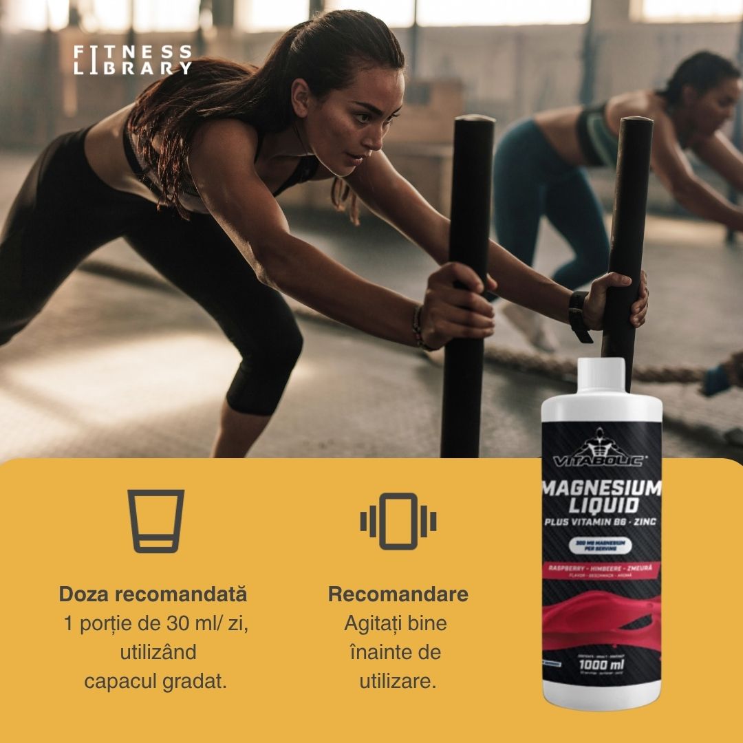 Magneziu lichid VITABOLIC: Combate oboseala, revigorează corpul și mintea.