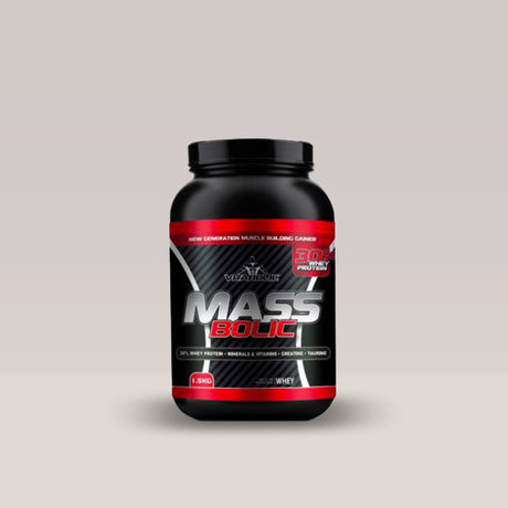 MassBolic de la Vitabolic, un gainer de 1.5kg pentru creșterea masei musculare.