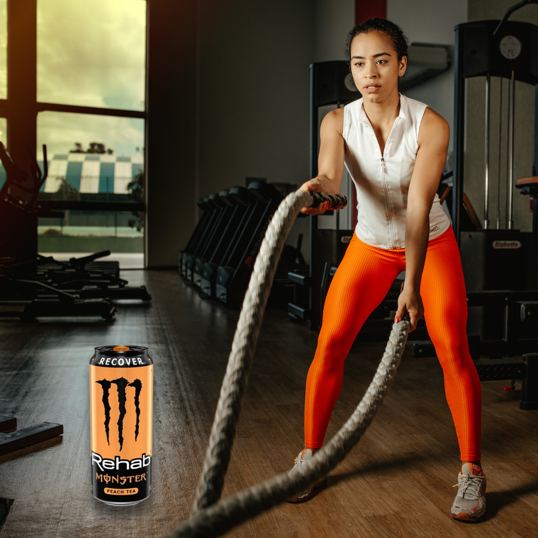 Monster Recover Peach (458ml) – Băutură non-carbonatată pentru recuperare (rehidratare & refacere energetică) | MONSTER ENERGY