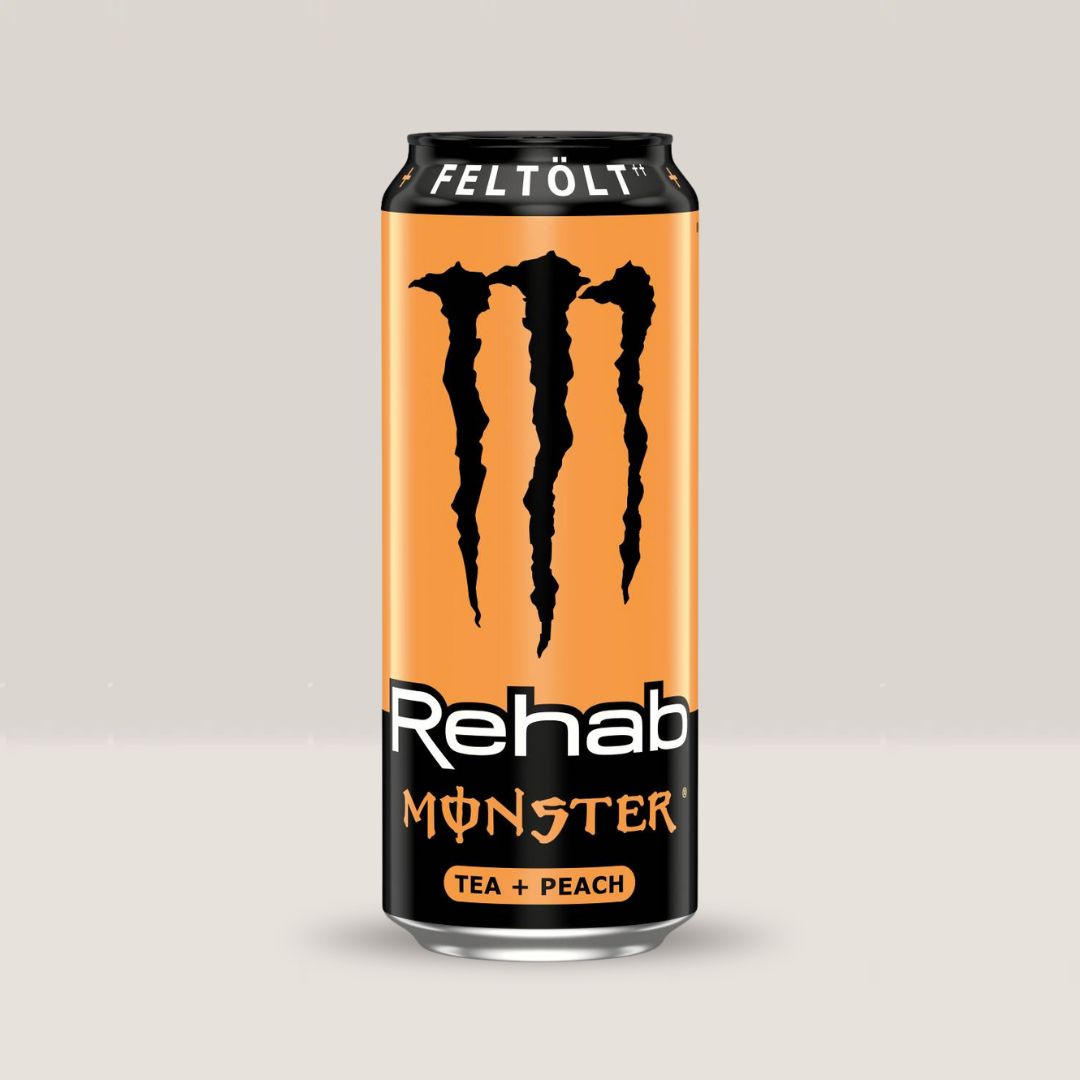 Monster Rehab Tea + Peach (rehidratare, revitalizare, energie) – 500ml / 1 porție | MONSTER ENERGY
