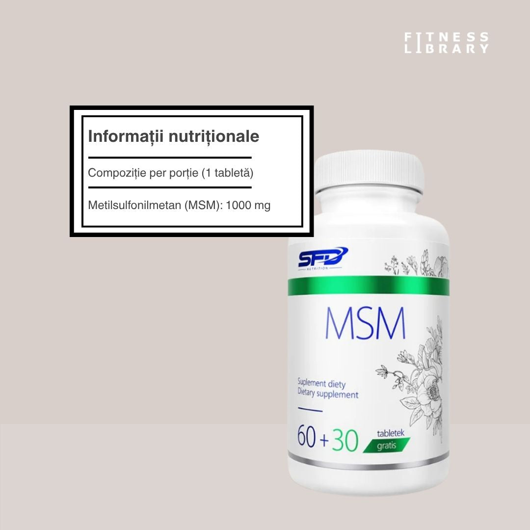 Articulații flexibile cu MSM SFD Nutrition. Mișcare liberă, confort absolut.