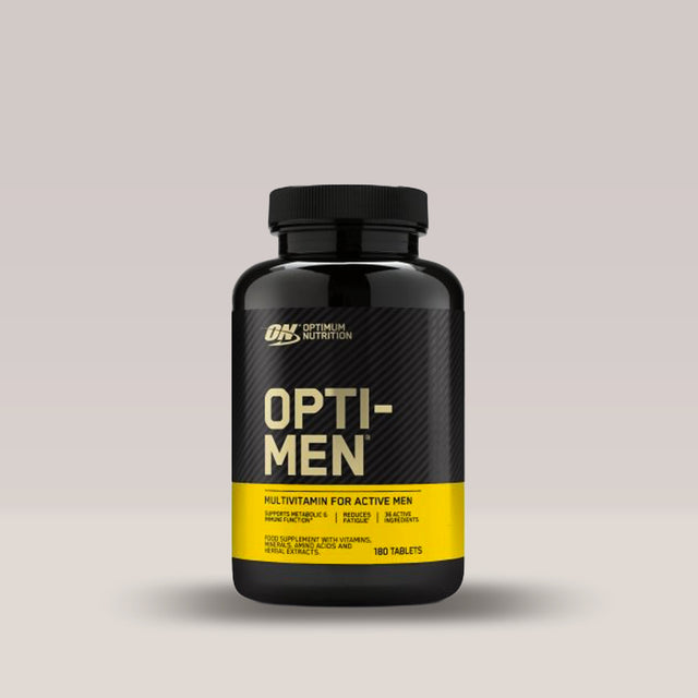 Flacon de multivitamine pentru bărbați Optimum Nutrition Opti-Men. 180 de tablete.