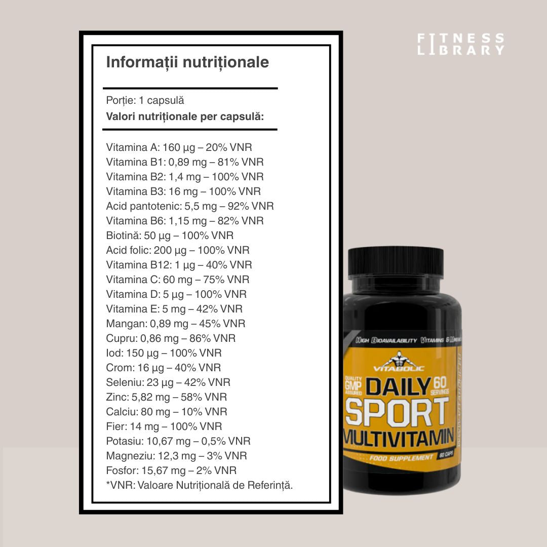 VITABOLIC Daily Sport: Energie, performanță, viață vibrantă.