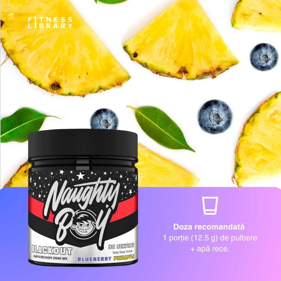 Somn profund, trezire revitalizată. Black Out de la Naughty Boy®. Energie pentru întreaga zi.