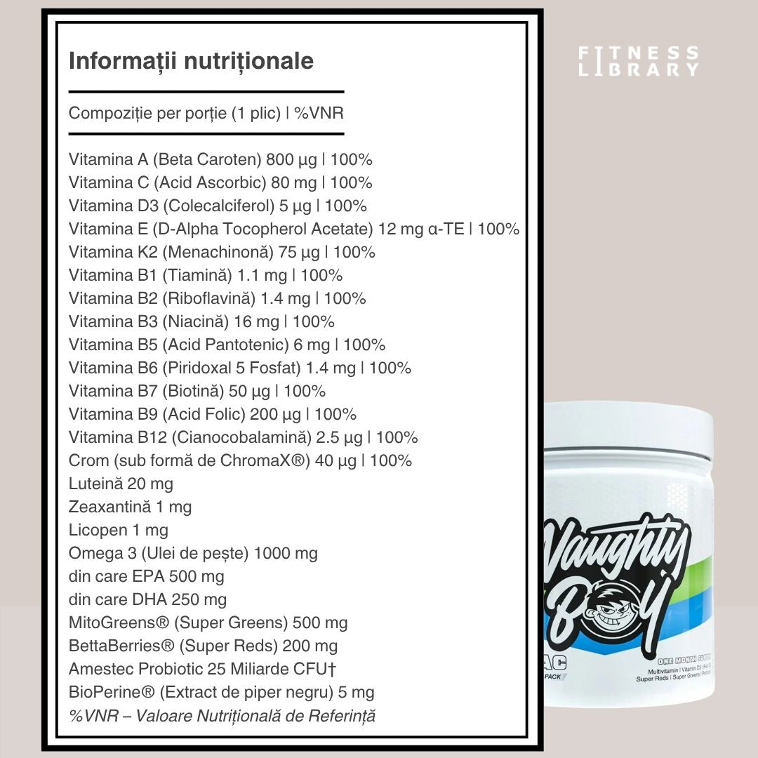 Energie și claritate mentală cu Life Pac - peste 80 de nutrienți esențiali pentru o viață la maximum.