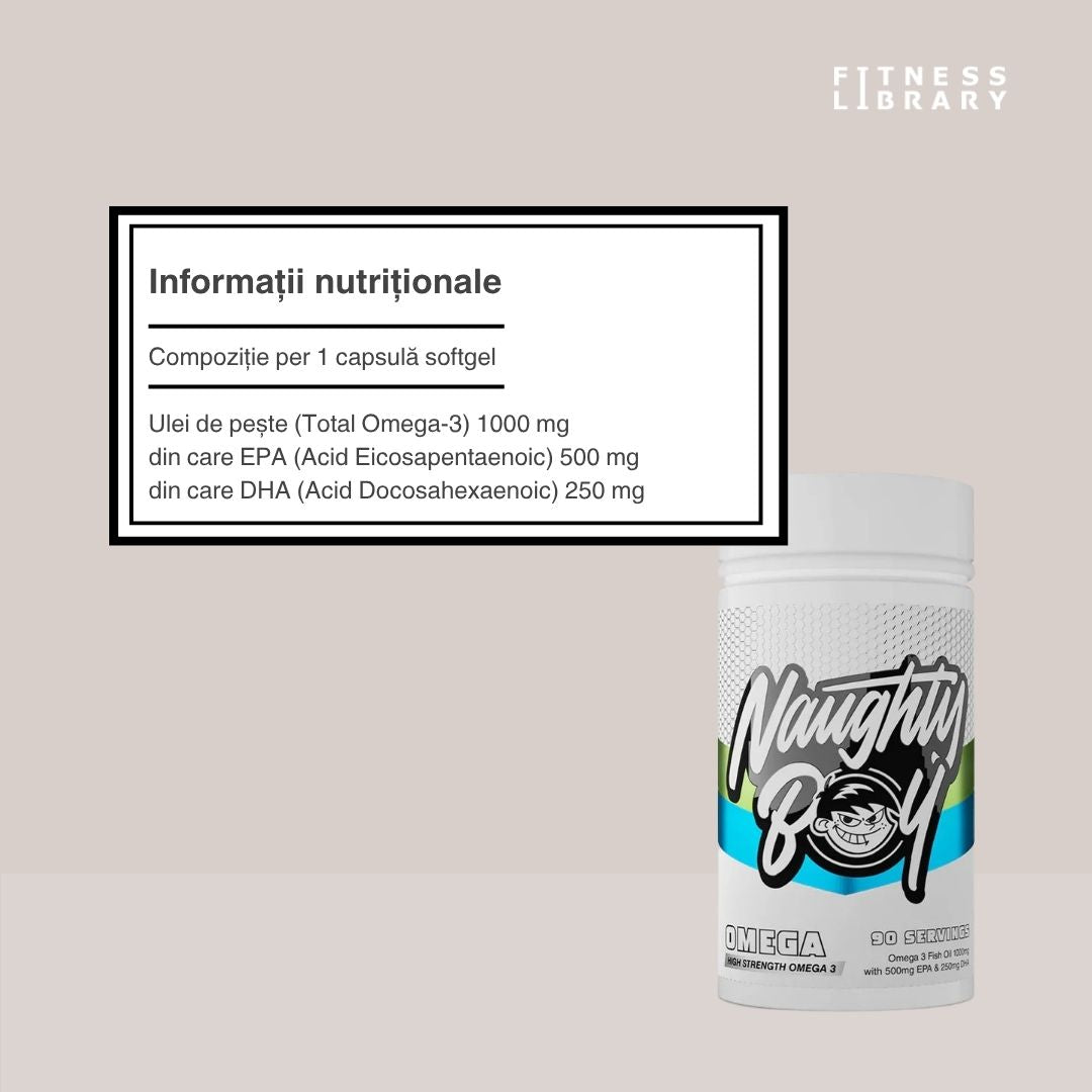 Omega 3 Naughty Boy: Minte ascuțită, corp sănătos, viață vibrantă.