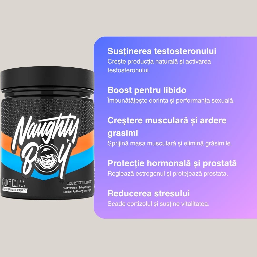 Debordează de energie și vitalitate. Descoperă puterea Sigma Complex. Masculinitate redefinită.