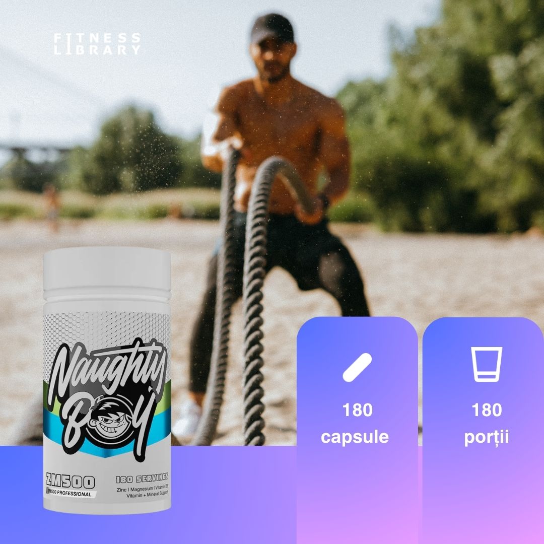 Somn profund, energie maximă cu ZMA Naughty Boy. Trezește-te revitalizat, pregătit de performanță!