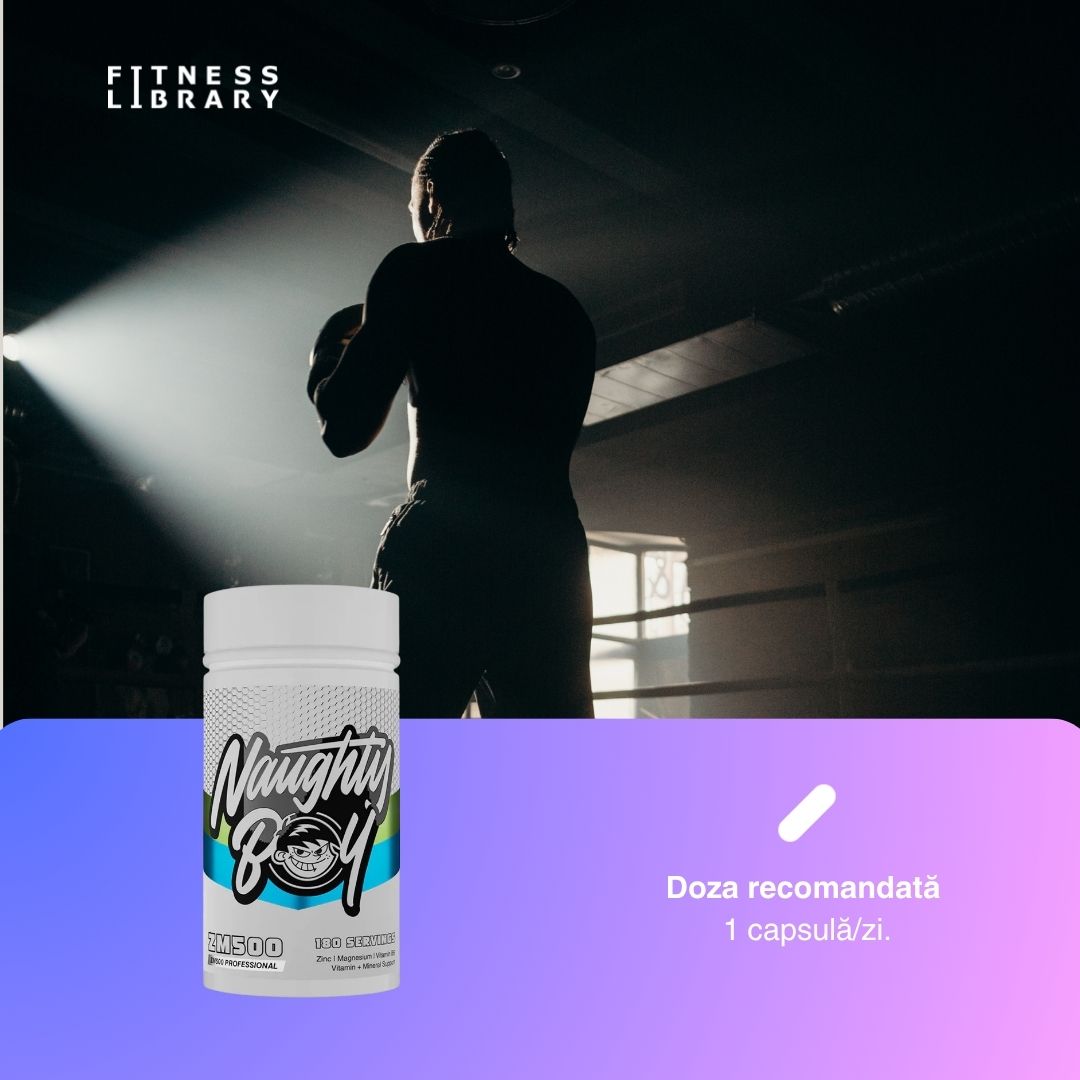 Somn profund, regenerare nocturnă. ZMA Naughty Boy: energie și performanță maximă.