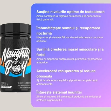 Somn profund, energie maximă cu ZMA Professional. Trezește-te revitalizat și cucerește ziua!