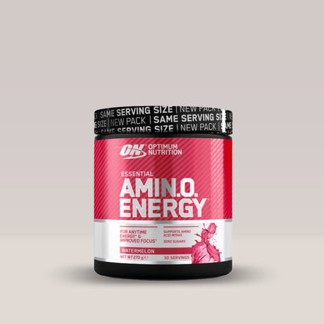 Energie naturală și concentrare cu Amino Energy Pepene Roșu de la Optimum Nutrition. Depășește-ți limitele!