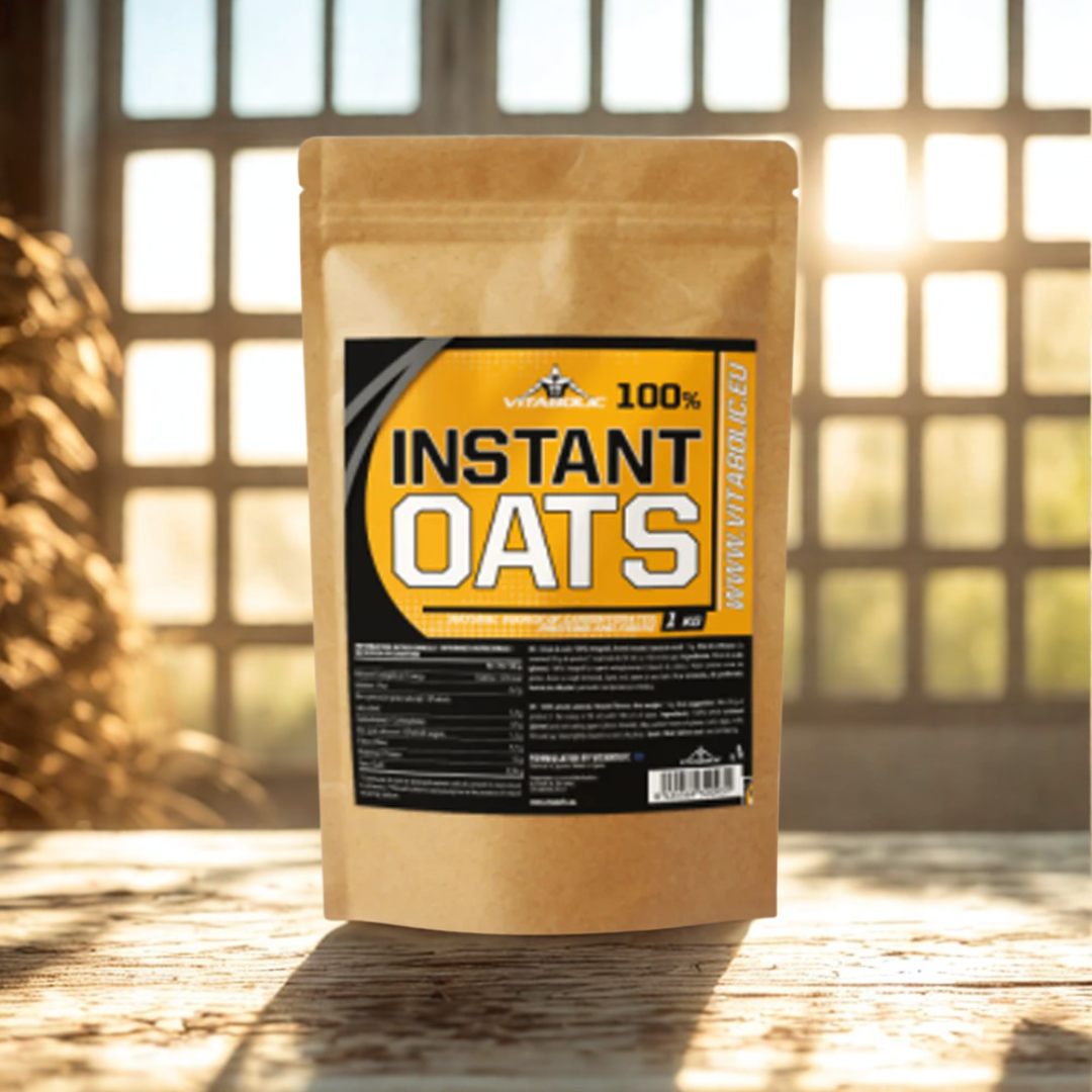 Energie pură dimineața! Ovăz instant VITABOLIC: performanță și echilibru toată ziua.