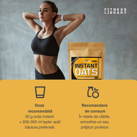 Ovăz instant VITABOLIC: Energie pură și performanță toată ziua.