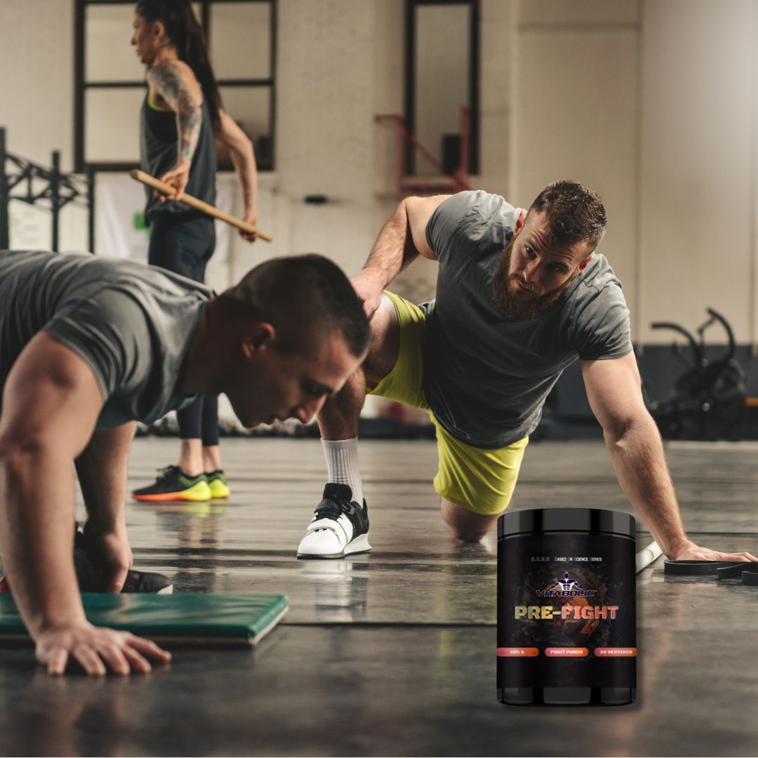 Energie explozivă și anduranță maximă cu Pre Fight Vitabolic. Performanță absolută, fără pompare musculară.