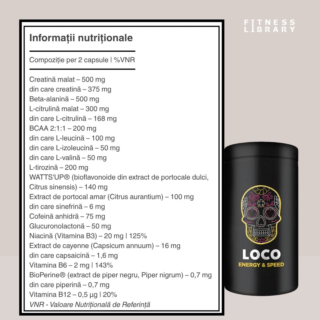 Energie explozivă și concentrare absolută cu locxEnergy & Speed. Atinge performanțe de vârf!
