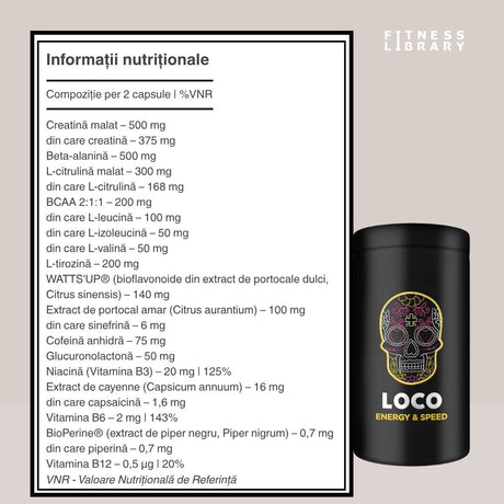 Energie explozivă și concentrare absolută cu locxEnergy & Speed. Atinge performanțe de vârf!