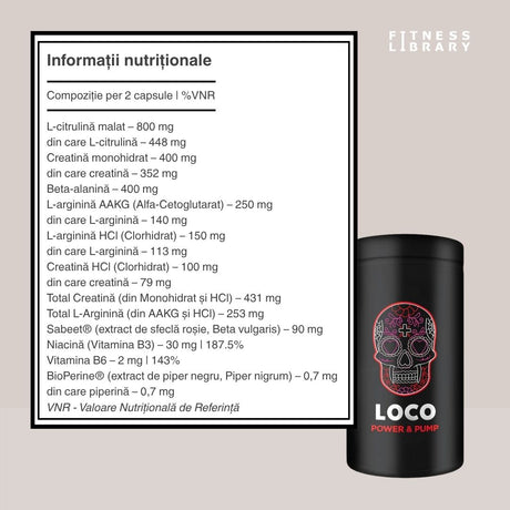 Performanță amplificată fără stimulenți! Power & Pump de la LOCO - Putere și rezistență pentru corpul ideal.