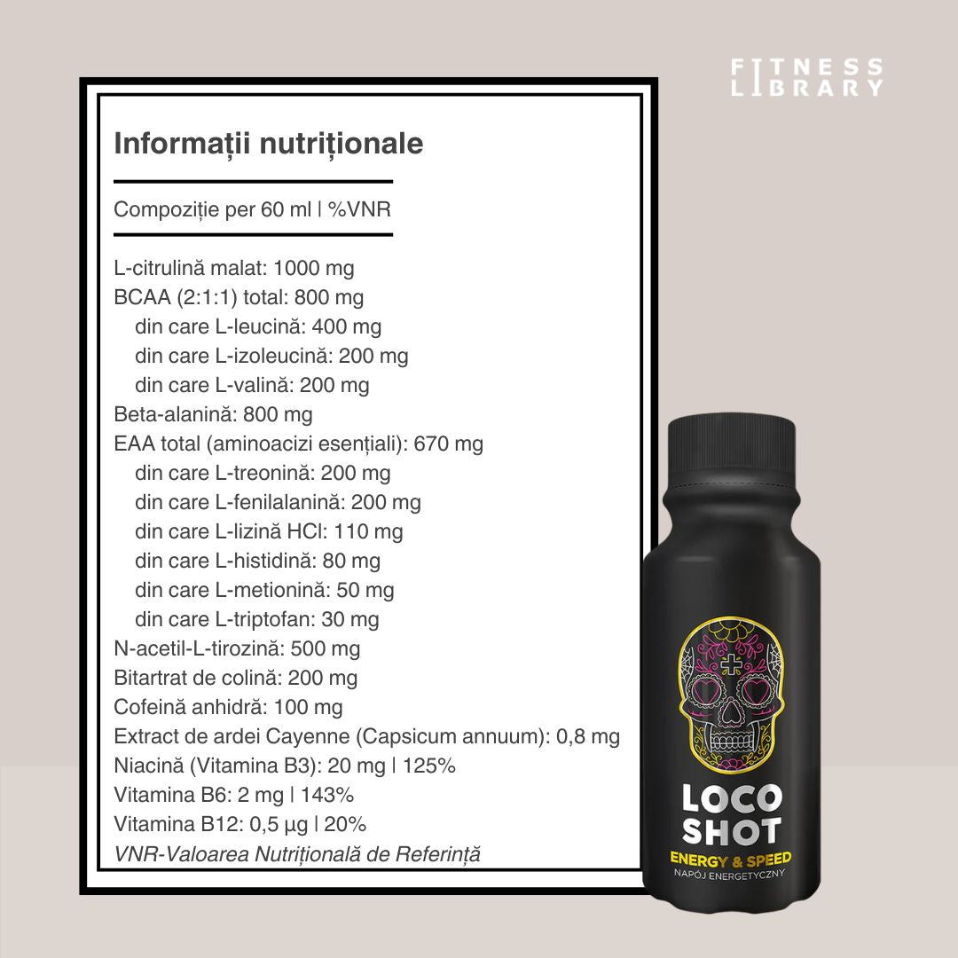 Energie și concentrare pentru performanță absolută. LOCO Energy & Speed Shot.