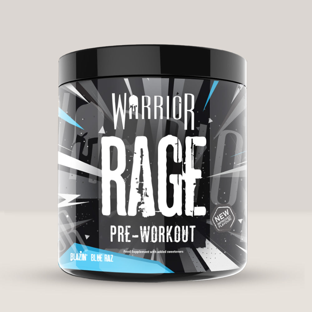 Recipient de Warrior RAGE, un pre-workout ultra-potent pentru energie explozivă.