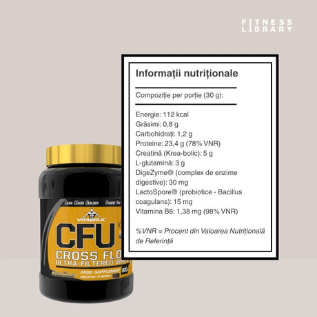 Construiește mușchi armonios și recuperează-te rapid cu CFU Lean Mass Builder Whey de la Vitabolic. #Vitabolic #PerformantaDeLux