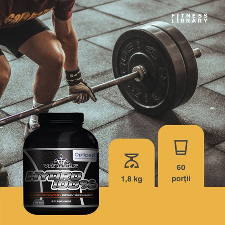 Recuperare musculară rapidă cu Hydro 100 & Optipep®. Performanță maximă. Vitabolic.