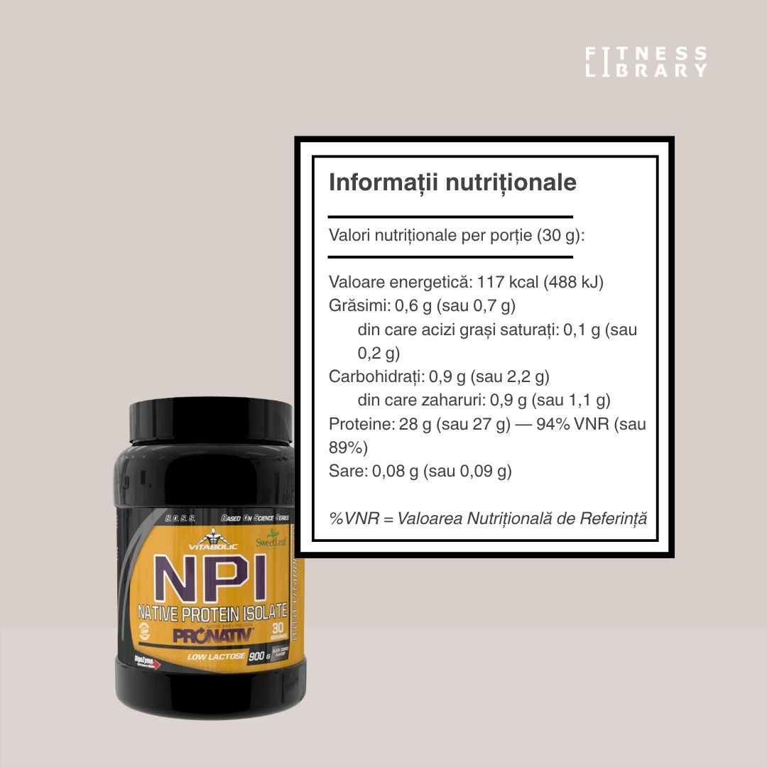 Recuperare musculară rapidă și imunitate puternică cu izolatul proteic VITABOLIC PRONATIV® 95 INSTANT. Rezultate vizibile.
