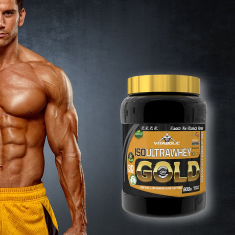 UltraWhey Gold: Recuperare rapidă, mușchi sculptați, performanță maximă. Proteine native Vitabolic.