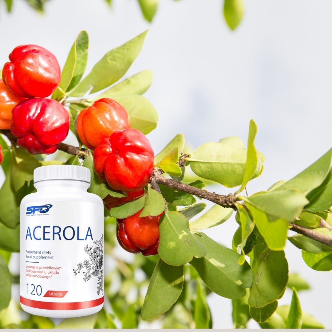 Acerola SFD: Vitamina C naturală pentru imunitate puternică și piele radiantă.