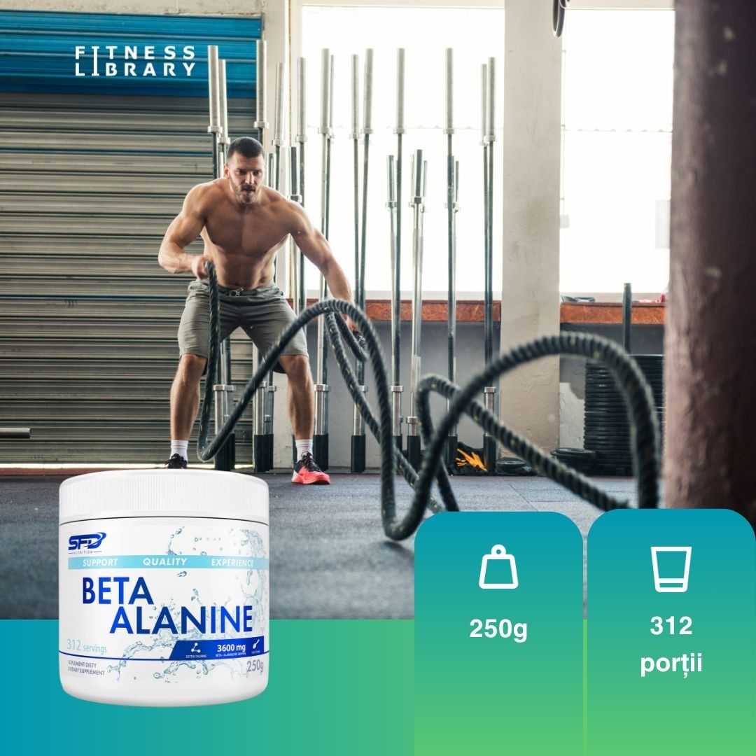 Performanță nelimitată cu Beta Alanină și Taurină de la SFD Nutrition. Antrenamente intense, rezultate excepționale.