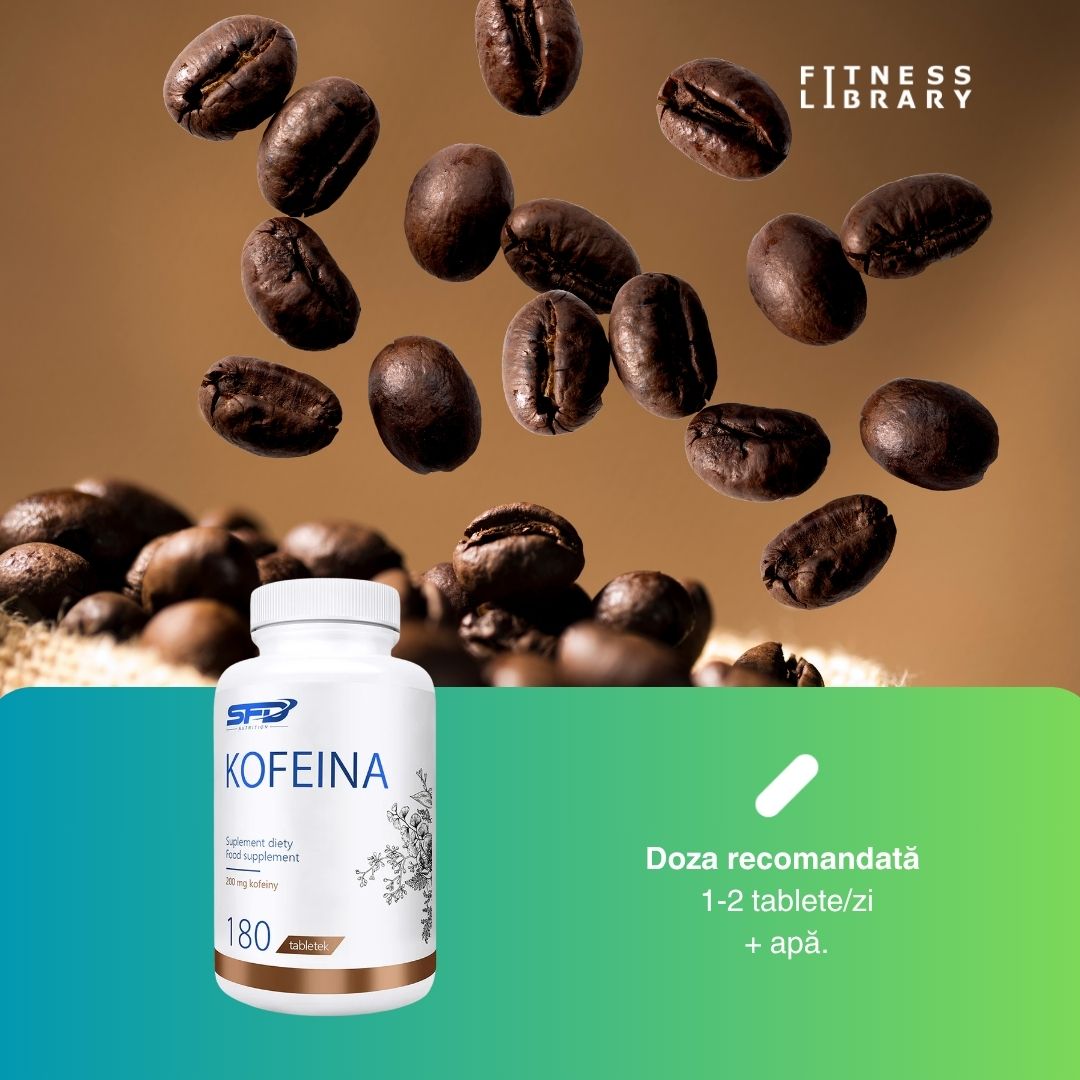 Energie pură și concentrare 180 de zile. Cafeină Anhidră SFD. Depășește-ți limitele.