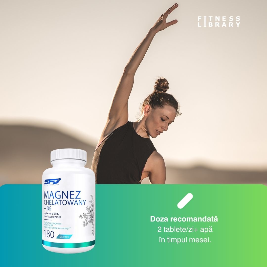 Magneziu B6 chelat: Minte limpede, corp revitalizat. SFD Nutrition.