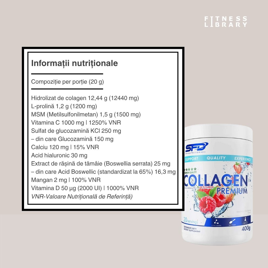Colagen Premium SFD: Vitalitate și suplețe din interior.