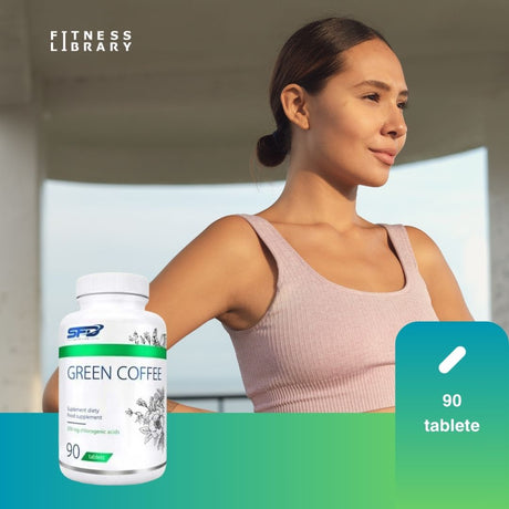 Siluetă ideală cu Extract de Cafea Verde SFD Nutrition. Energie pură și antioxidanți pentru un stil de viață echilibrat.