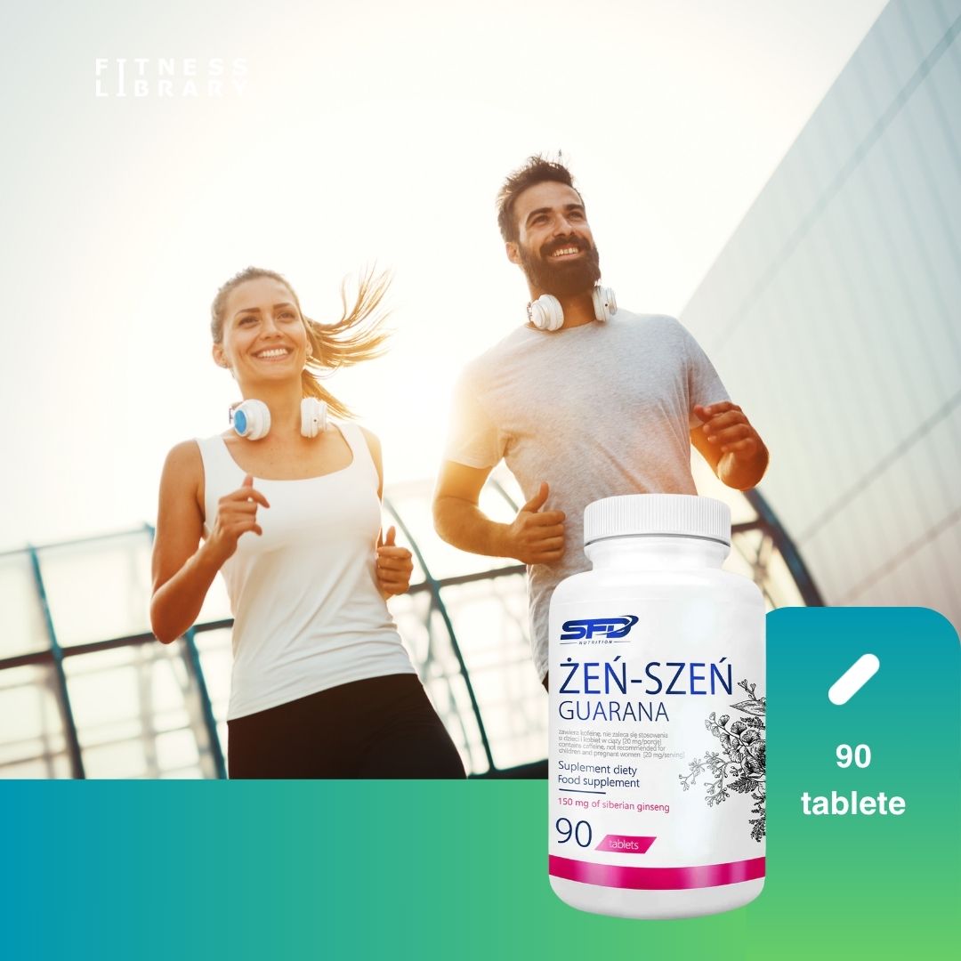 Energie calmă și constantă cu ginseng siberian și guarana. Depășește stresul, atinge performanța optimă.