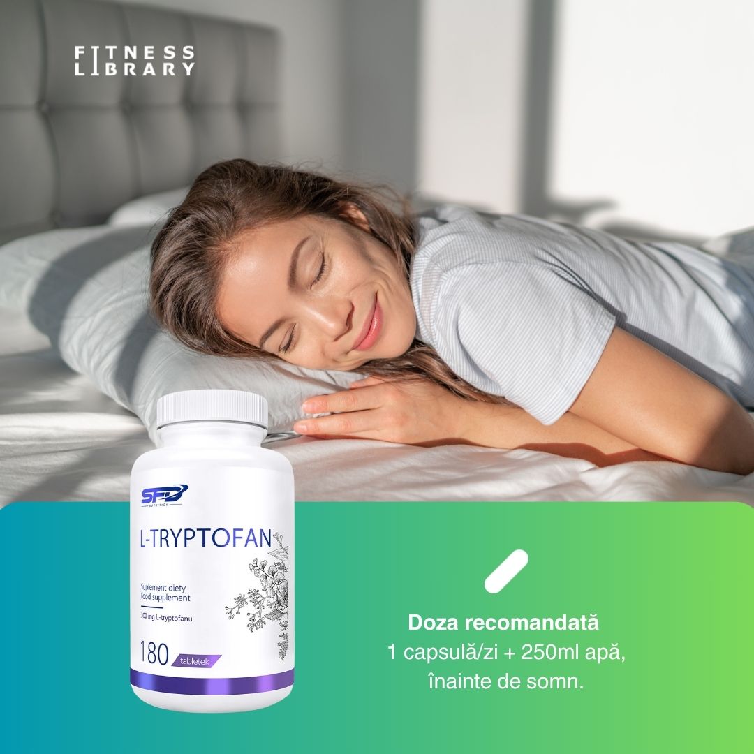 Somn profund, minte limpede cu L-triptofan SFD. Viață împlinită.