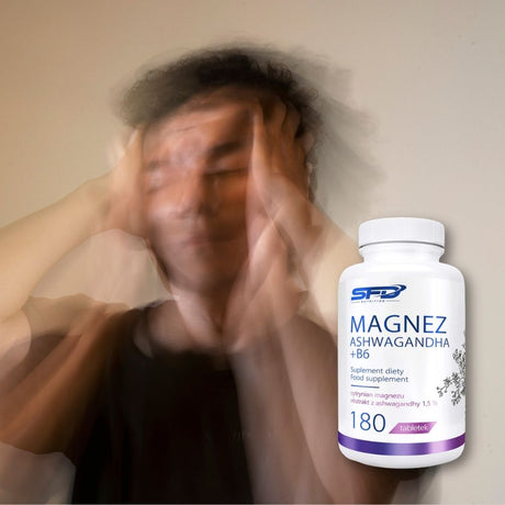 Magneziu, Ashwagandha și Vitamina B6 pentru claritate mentală, reziliență la stres și bunăstare profundă.
