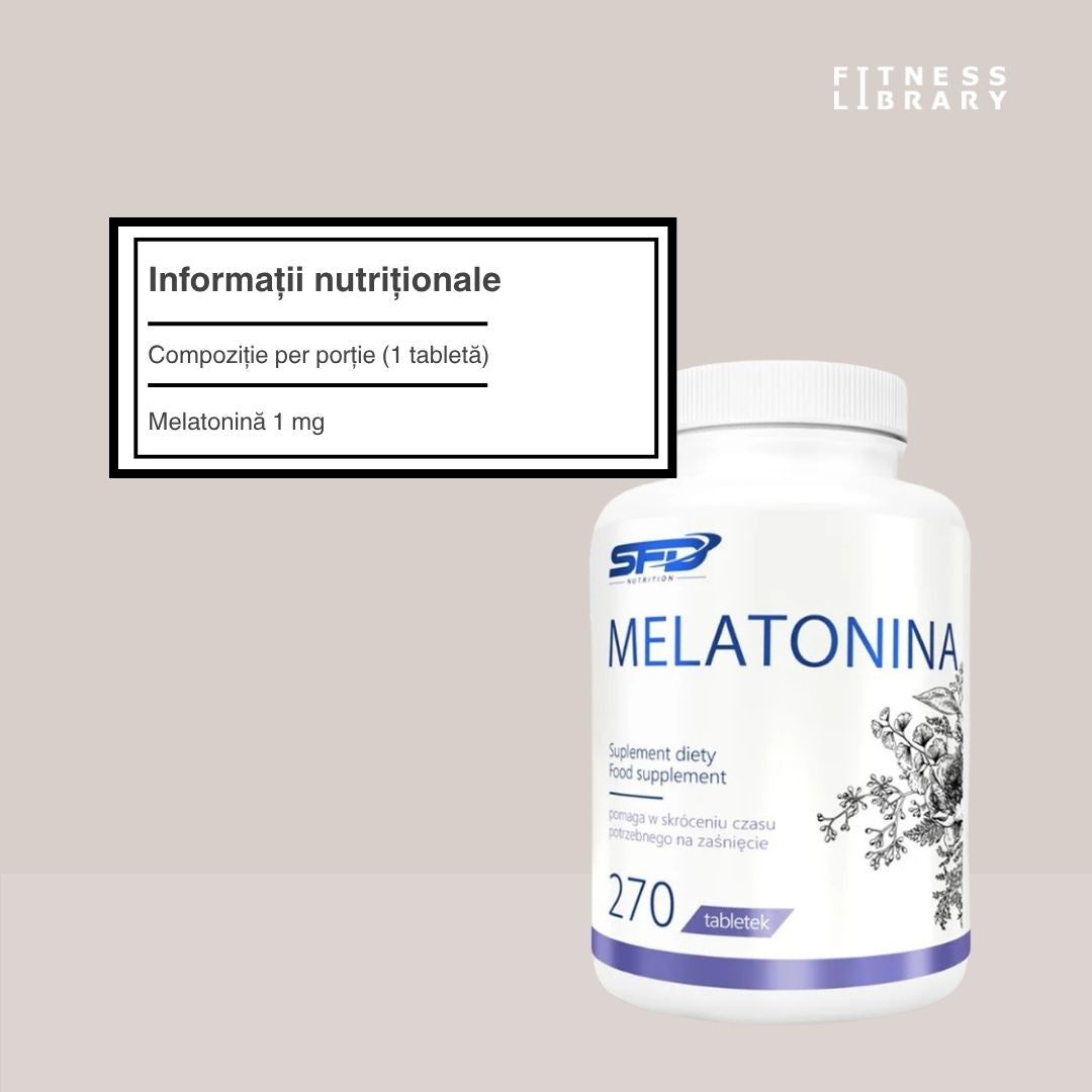 Somn profund, regenerator cu Melatonina SFD. Energie și vitalitate garantate!