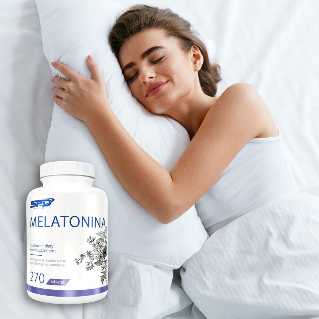 Somn profund și regenerator cu Melatonina SFD Nutrition. Ritm circadian echilibrat, trezire energică.