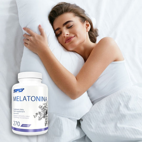 Somn profund și regenerator cu Melatonina SFD Nutrition. Ritm circadian echilibrat, trezire energică.